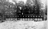 Monticello Sharpshooters target house, circa 1914.  This was located on Hwy C, west of Monticello and in the vicinity of Koller Circle.